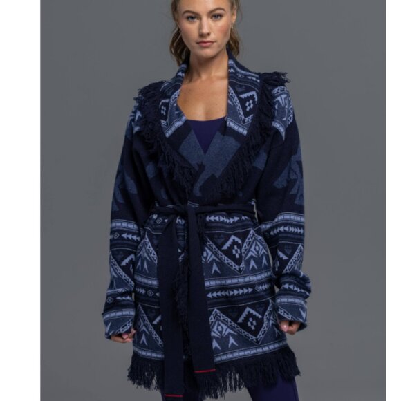 NEW Greyson LUXORY Cashmere Wool Wolf Canyon Belted Cardigan $530 RETAIL 2510 - Picture 4 of 11